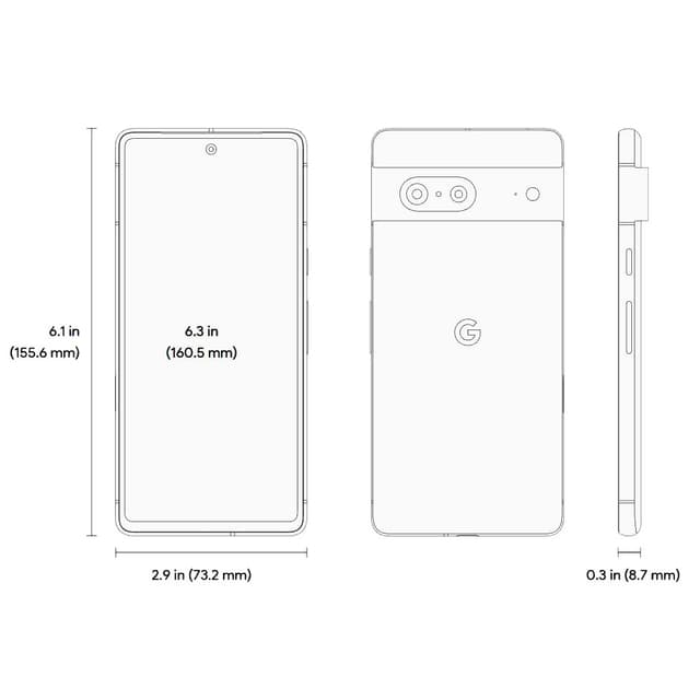 موبايل جوال جوجل بيكسل 7 النسخة العالمية Google Pixel 7 Smartphone