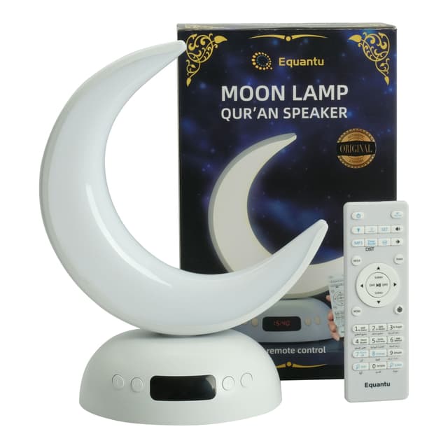 مصباح القران على شكل هلال كروني زينة رمضان Crony SQ-902 Speaker Quran Led Moon Lamp