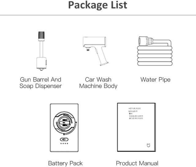 Xiaomi Mijia Wireless High Pressure Car Washer