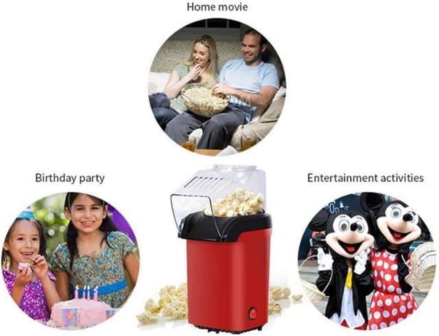 الة فشار بدون زيت 1200 واط Minijoy Hot Air Popcorn Maker