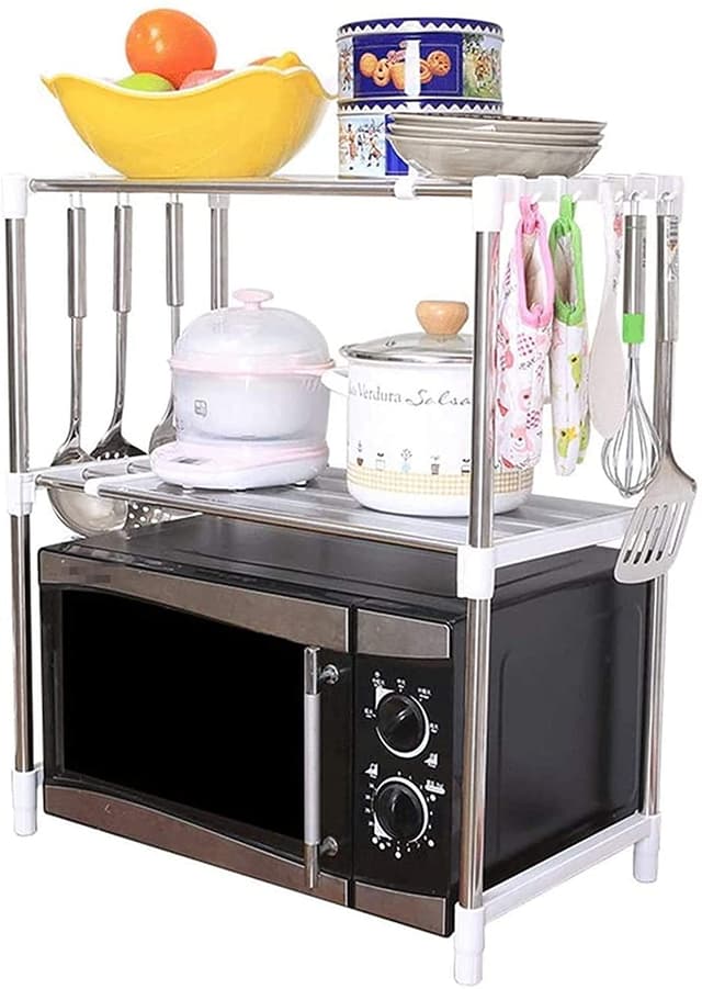 رف ميكرويف تخزين للمطبخ Multifunctional Storage Rack