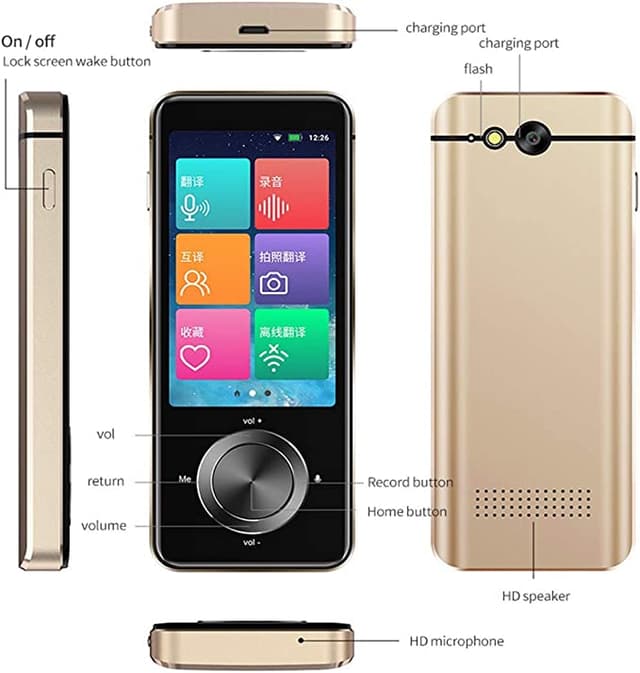 جهاز ترجمة فورية ذكي 107 لغة Smart Instant Voice Translator M9 Real-time Translation