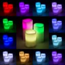 اضاءة ليد على شكل شموع LED Candle Light 3Pc Set With Remote Control Timer Multicolour