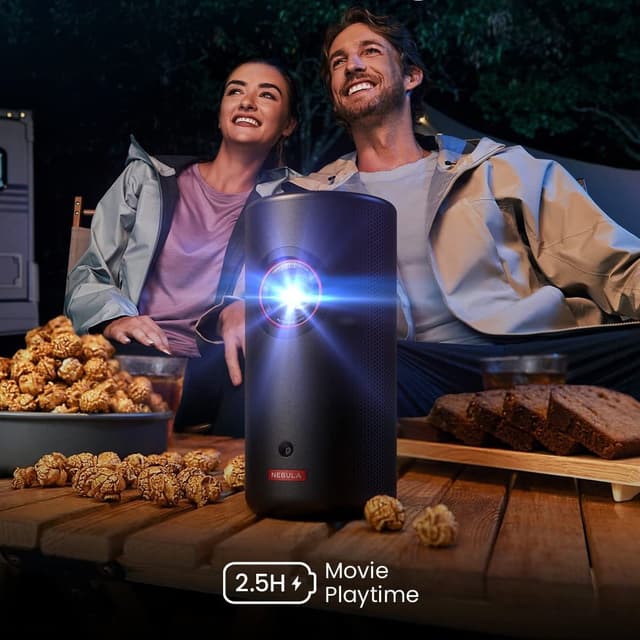 بروجكتر نيبولا 3 ليزر صغير للجوال 120 بوصة Anker Nebula Capsule 3 Laser 1080p Mini Projector