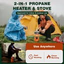 موقد غاز للرحلات Portable Propane Heater And Stove