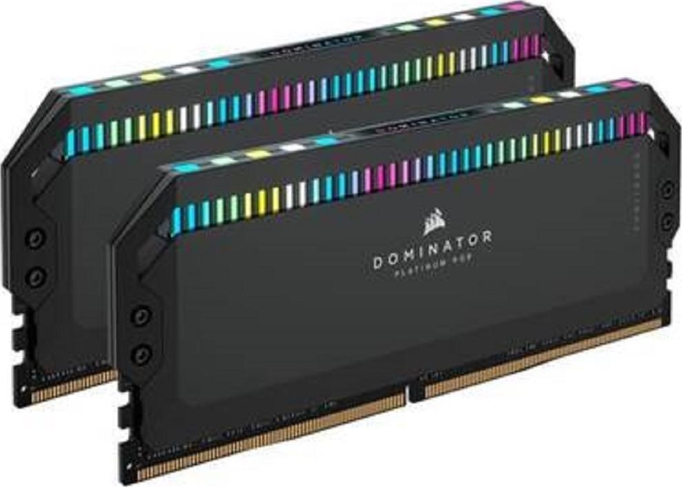 Corsair Dominator Platinum RGB 32GB (2x16GB) Memory Kit DDR5 DRAM 5600MHz C36 Latency Dynamic Multi-Zone Intel 600 Series Compatibility DIMM Black | CMT32GX5M2X5600C36 / CMT32GX5M2B5600C36