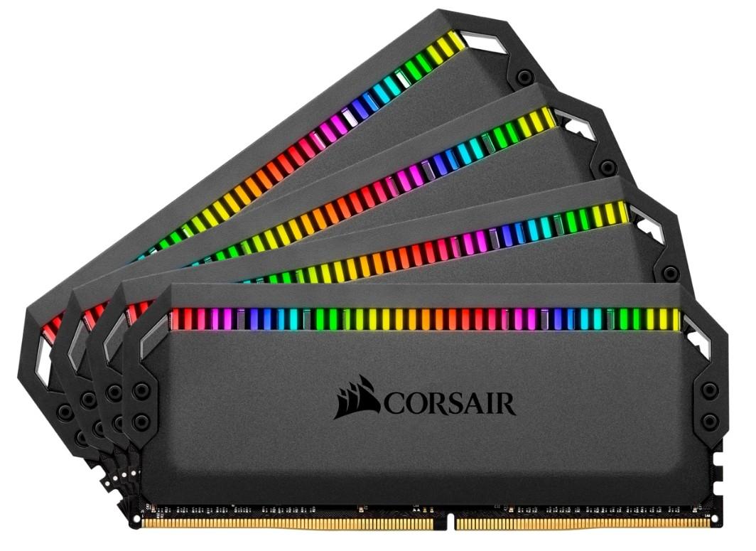 Corsair Dominator Platinum RGB 32GB (4 x 8GB) DDR4 3600MHz Desktop Memory RGB LED Lighting | CMT32GX4M4C3600C18