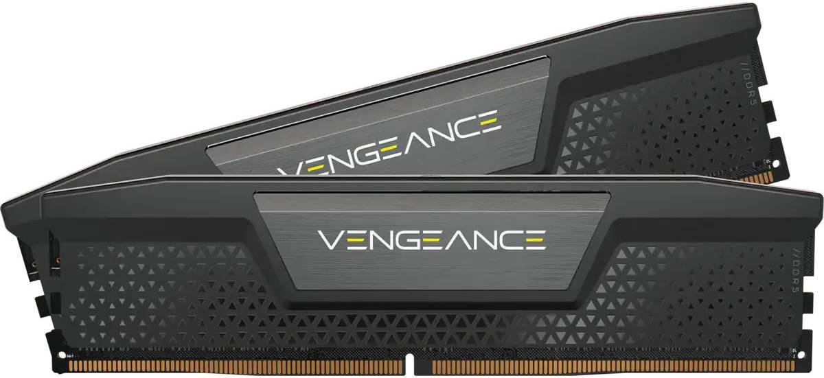 رامات ذاكرة الوصول العشوائي DDR5 32 جيجابايت 7000 ميغاهرتز من كورسير Corsair VENGEANCE 32GB  DDR5 DRAM Desktop Memory  7000 MHz  Latency PC5 56000 Rating XMP 3.0 288 Pin 1.1 Voltage  Extreme OC PMIC Black