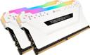 Corsair Vengeance RGB PRO 32GB (2 x 16GB) DDR4 DRAM 3200MHz C16 Memory Kit — White | CMW32GX4M2C3200C16W - SW1hZ2U6MTAyMDQ4NQ==