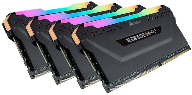 Corsair Vengeance RGB Pro 64GB (4x16GB) DDR4 3000 (PC4-24000) C15 Desktop Memory Black | CMW64GX4M4C3000C15 - SW1hZ2U6MTAxMzk4MQ==