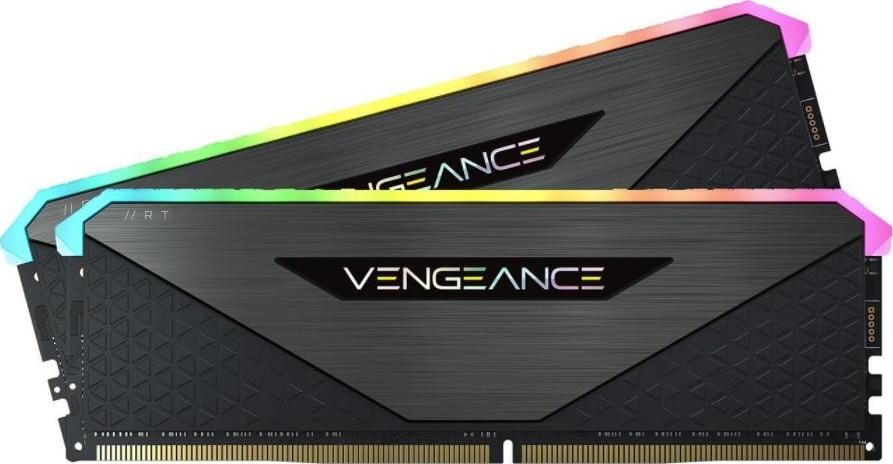 رامات ذاكرة الوصول العشوائي DDR4 آر جي بي 64 جيجابايت 3600 ميغاهرتز من كورسير Corsair Vengeance RGB RT 64GB 288 Pin DDR4 Desktop Memory SDRAM DDR4 3600 PC4 28800 AMD Optimized