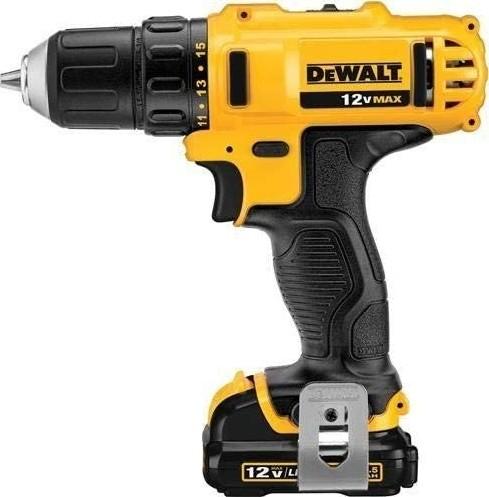 مثقاب كهربائي 10 ملم ديوالت DeWalt 12V 10mm Subcompact Drill Driver DCD710D2-B5