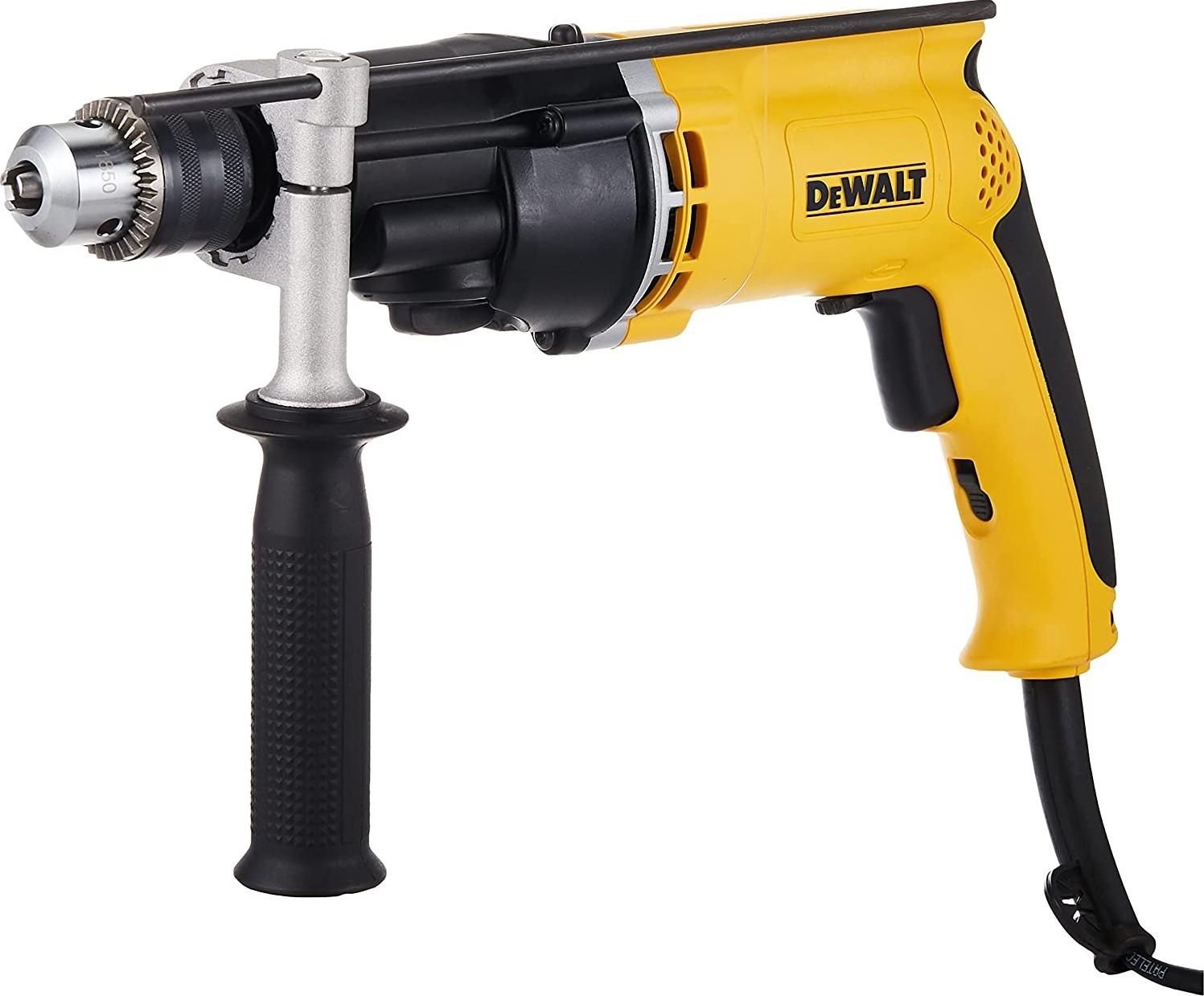 DeWalt 13MM 850W 12 Speed, Corded Hammer Drill, 1/2-Inch Chuck, 2700 RPM Metal, Wood, Masonry, D21805-B5 - Yellow/Black | B07ZDPBKMF