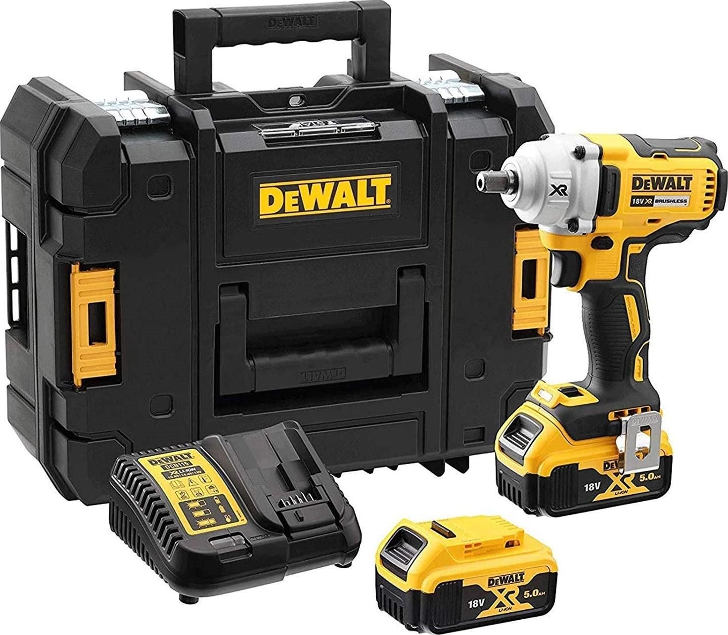 مفك براغي كهربائي ديوالت Dewalt 18V 5.0 Ah Cordless Impact Wrench DCF894P2