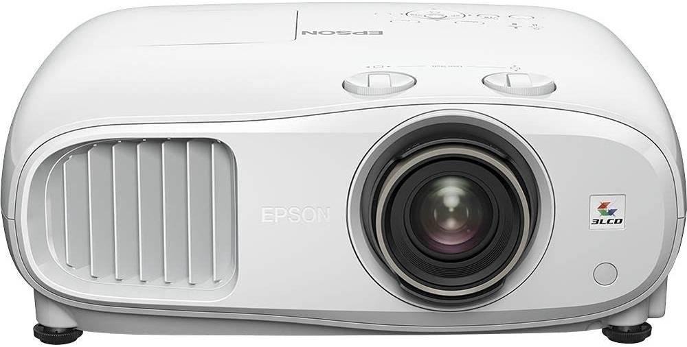 Epson EH-TW7100 3LCD 4K PRO-UHD Home Cinema, & Gaming Projector, 3000 Lumens Brightness, BT Connect, Up to 500" Display, Wide Lens Shift Range, 2x USB 2.0-A , USB 2.0 Mini-B, HDMI, White | V11H959041