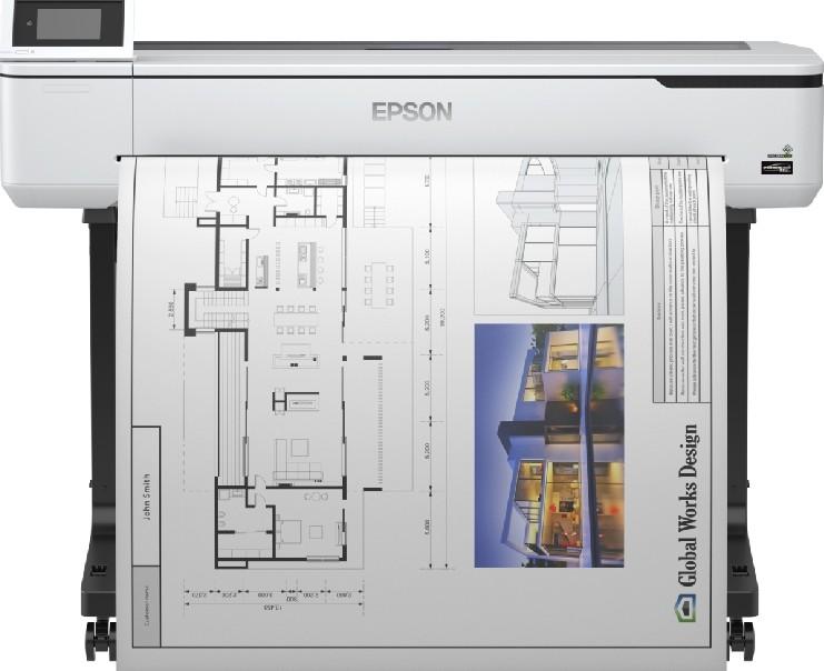 طابعة كبيرة ملون 36 انش مع حامل أبيض ابسون Epson SC-T5100M 36'' SureColor Multi-function Technical Printer