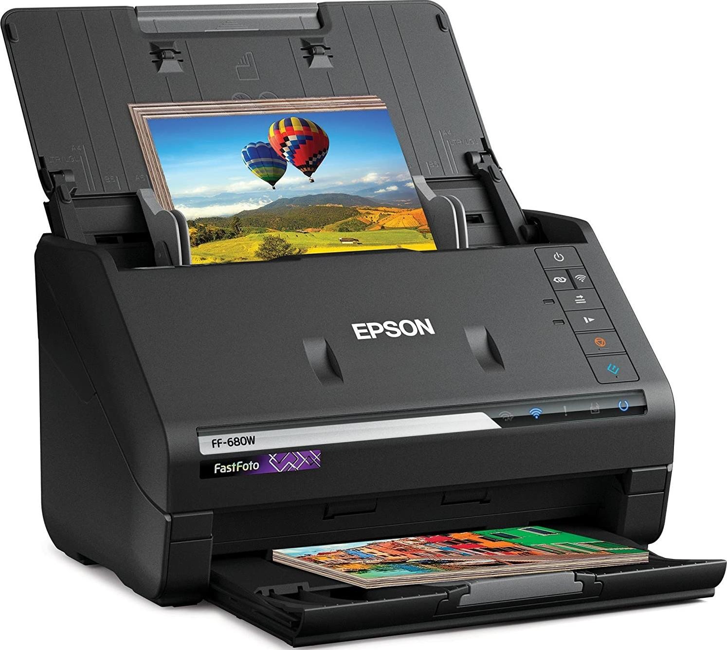 ماكينة تصوير مستندات ابسون ملون Epson Scanner FastFoto Wireless High-Speed Photo and Document Scanning System