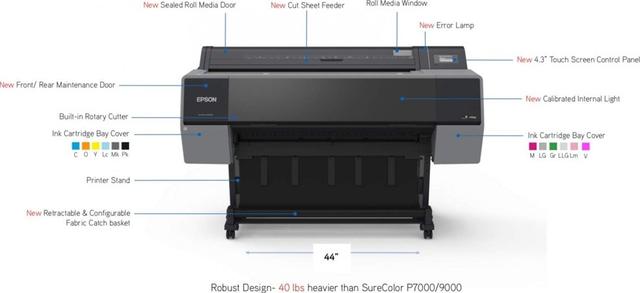 Epson SureColor P9500 Commercial Edition 44" Large-Format, Resolution  1,200 x 2,400 DPI, Inkjet Printer | SC-P9500 - SW1hZ2U6MTAwNDQxOQ==