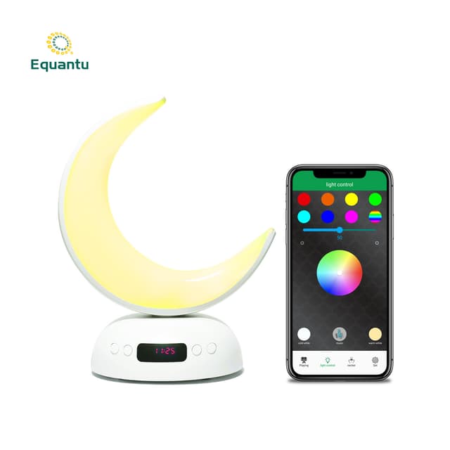 مصباح القران على شكل هلال كروني زينة رمضان Crony SQ-902 Speaker Quran Led Moon Lamp