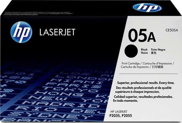 HP 05A Black LaserJet Toner Cartridge | CE505A