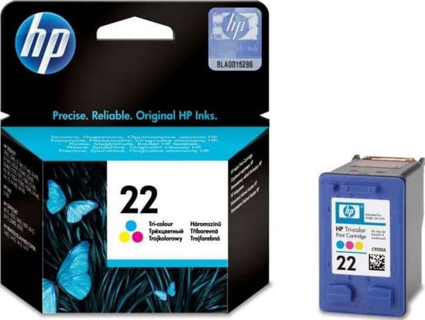 HP 22 Tri-Color Original Ink Cartridge | C9352AE