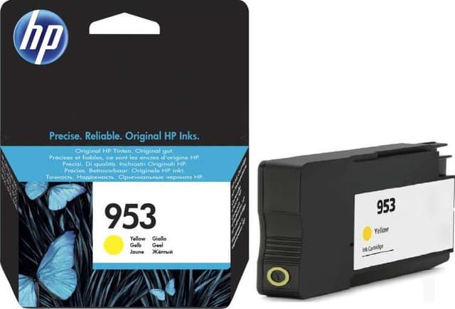 خرطوشة حبر طابعة أصفر اتش بي HP 953 Yellow Original Ink Cartridge | F6U14AE