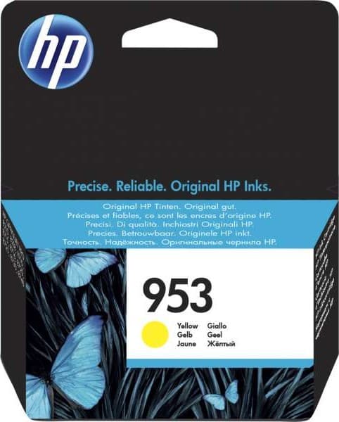 خرطوشة حبر طابعة أصفر اتش بي HP 953 Yellow Original Ink Cartridge | F6U14AE