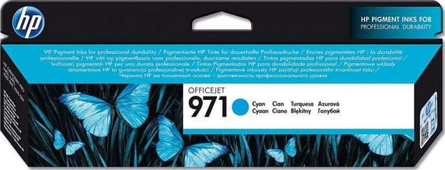 خرطوشة حبر طابعة سماوي أصلي اتش بي HP 971 Cyan Original Ink Cartridge | CN622AE