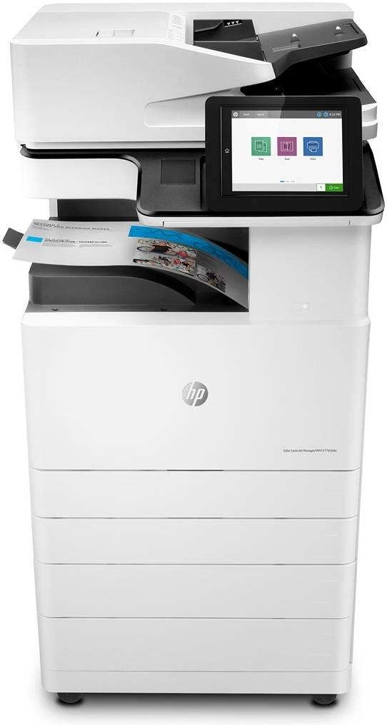 HP Color LaserJet Managed MFP E77830dn Printer, 30ppm Colour & B&W Print Speed, 1200x1200 dpi Print Res, A3/A4, 8" Touch Display, 520 Sheet Paper Tray, 2xUSB 2.0, 1xGigabit Ethernet, White | E77830dn