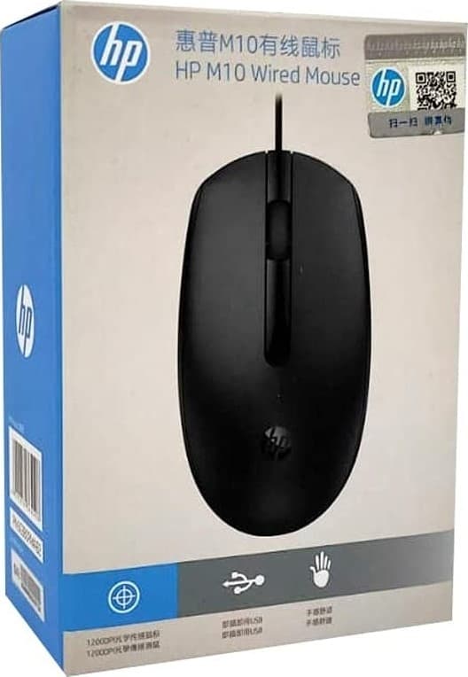 فأرة الحاسوب أسود اتش بي HP M10 Wired Mouse China Region