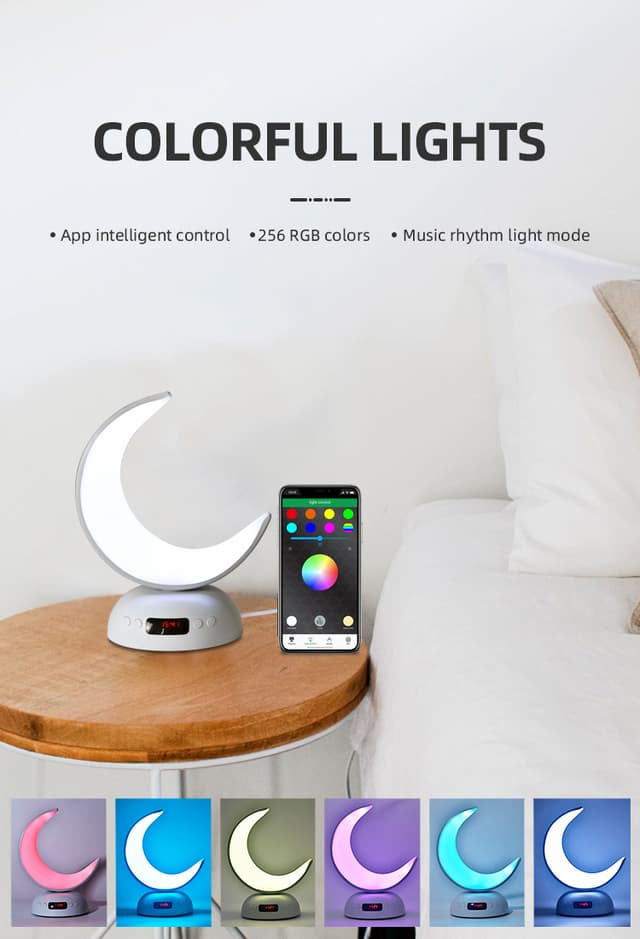 مصباح القران على شكل هلال كروني زينة رمضان Crony SQ-902 Speaker Quran Led Moon Lamp