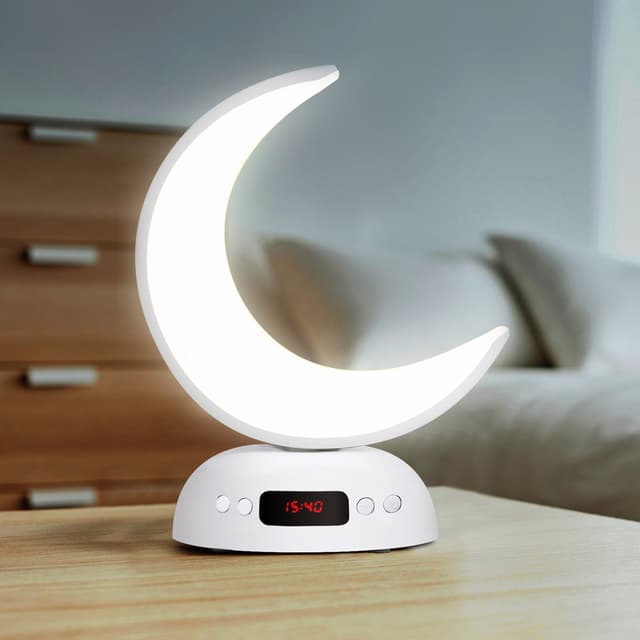مصباح القران على شكل هلال كروني زينة رمضان Crony SQ-902 Speaker Quran Led Moon Lamp
