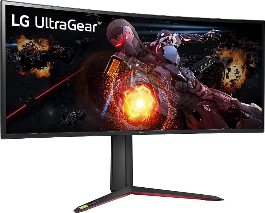 LG 34” UltraGear Nano IPS UltraWide QHD Gaming Monitor, 3440x1440 Resolution, 1ms Response Time, 144HZ Refresh Rate, VESA Display HDR 600, NVIDIA G-Sync Ultimate, Sphere Lighting 2.0 | 34GP950G-B