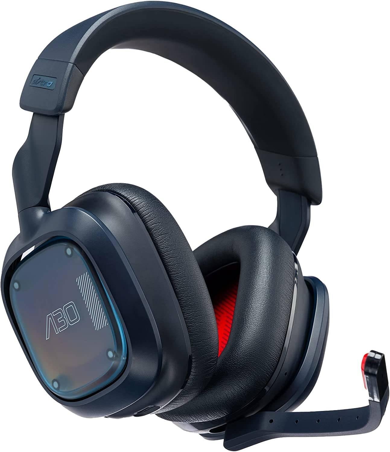 Logitech Astro A30 Lightspeed Wireless Gaming Headset, Bluetooth, Dolby Atmos, Detachable Boom, 27H Battery, USB-C Charging, For PS5 / XBox Series XS / Mac/ Windows 10/11 & Mobile, Blue | 939-002008