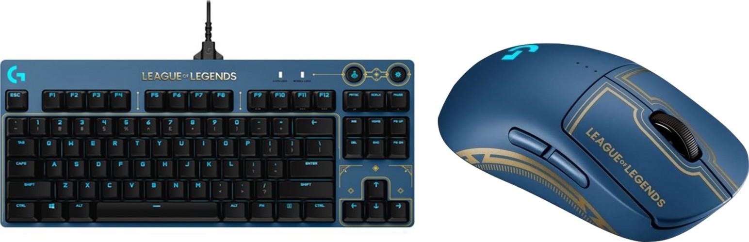 Logitech G Pro Bundle League of Legends Edition, Logitech Pro X Tactile GX Brown Taxtile Switches + Logitech Pro League of Legends Edition Wireless Mouse | 920-010537 / 910-006452