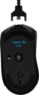 ماوس قيمنق لاسلكي مع أضاءة قابلة للبرمجة لوجيتيك أسود   Logitech G703 Lightspeed Wireless Gaming Mouse Black - SW1hZ2U6MTA0MTYyOA==