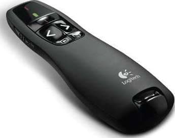 جهاز عرض تقديمي لاسلكي مع مؤشر ليزر لوجيتيك Logitech R400 Wireless Presenter