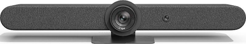 Logitech Rally Bar All In One Webcam, Video Bar for Medium Rooms, 10/100/1G Ethernet, WiFi 802.11a, 128 bit AES Security, Pan/Tilt/Zoom Camera, Graphite, UK-ME | 960-001312