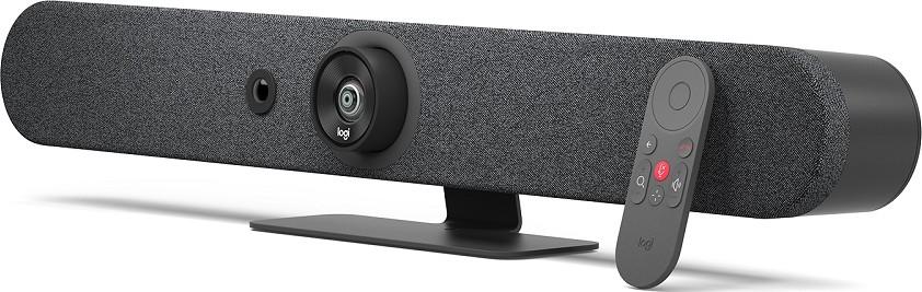 Logitech Rally Bar Mini All-in-One Webcam, Video Bar for Medium Rooms, Up to 4k Display Resolution, PTZ Camera, AI Viewfinder, Zoom/Tilt/Pan, Graphite | 960-001340