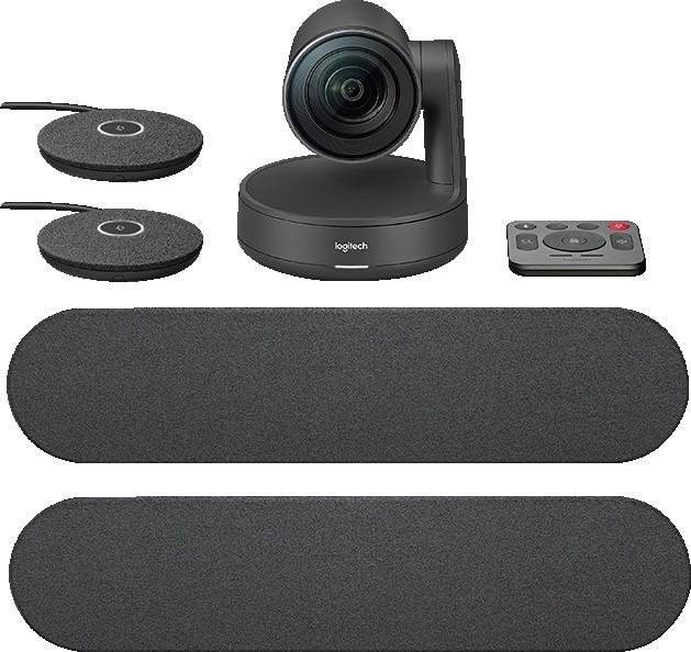 Logitech Rally Plus Video Conferencing Kit, With 2 x Rally Speakers, 2 x Microphone | 960-001242