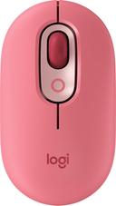 Logitech Wireless Pop Mouse, With Customizable Emoji, 1000 DPI Nominal Value, 4 Buttons, 10m Range, Bluetooth Connection, Precision/Speed Scroll, OS Compatible, Heartbreaker Rose - Pink | 910-006548 - SW1hZ2U6MTA1MDMyNg==