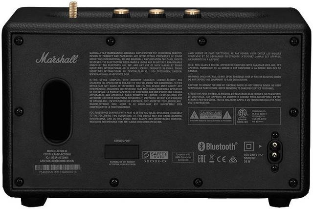 مكبر صوت بلوتوث تردد 45 20000 هرتز أسود مارشال أكتون لون أسود Marshall Acton Bluetooth Speaker 45 20000 Hz Frequency - SW1hZ2U6MTAxOTA0OQ==