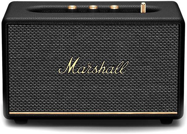 مكبر صوت بلوتوث تردد 45 20000 هرتز أسود مارشال أكتون لون أسود Marshall Acton Bluetooth Speaker 45 20000 Hz Frequency