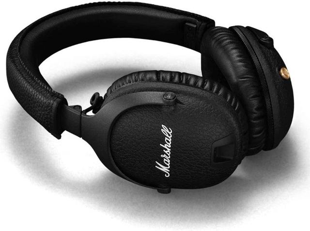 سماعات راس لاسلكية بلوتوث مارشال مونيتور أسود محرك 22 مم لون أسود Marshall Monitor Over Ear Bluetooth Headphone - SW1hZ2U6MTAyMjgxNA==