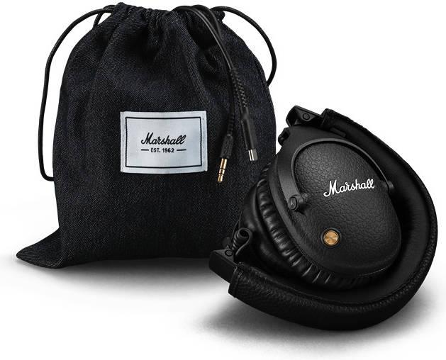 سماعات راس لاسلكية بلوتوث مارشال مونيتور أسود محرك 22 مم لون أسود Marshall Monitor Over Ear Bluetooth Headphone - SW1hZ2U6MTAyMjgyNA==