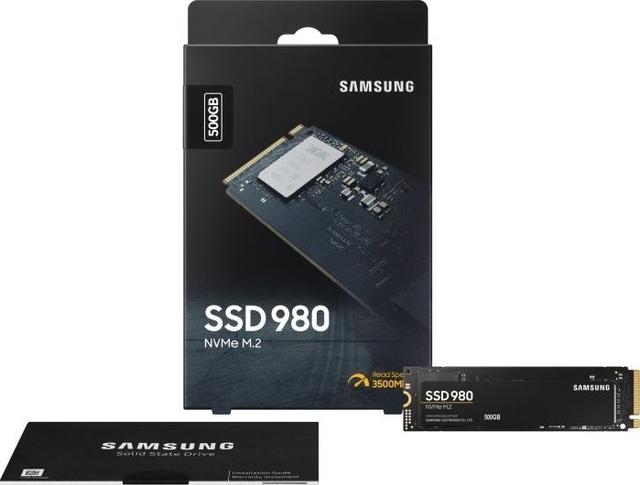 Samsung 980 500GB SSD PCIe Gen 3.0 x4 NVMe 1.4 Form Factor M.2 (2280) Sequential Read Up to 3 100 MB/s Sequential Write Up to 2 600 MB/s | MZ-V8V500BW - SW1hZ2U6MTA0NDU1Nw==