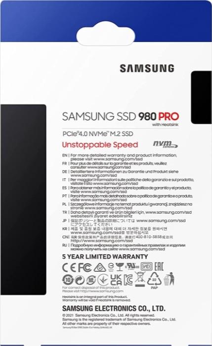 SSD Samsung 980 PRO NVMe, PCIe 4.0, 1 To Compatible PS5