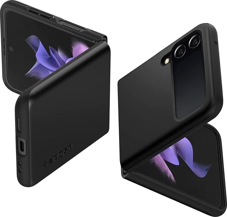 كفر سامسونج جالكسي Z فليب 3 أسود سبجين Spigen Galaxy Z Flip 3 Case Thin Fit