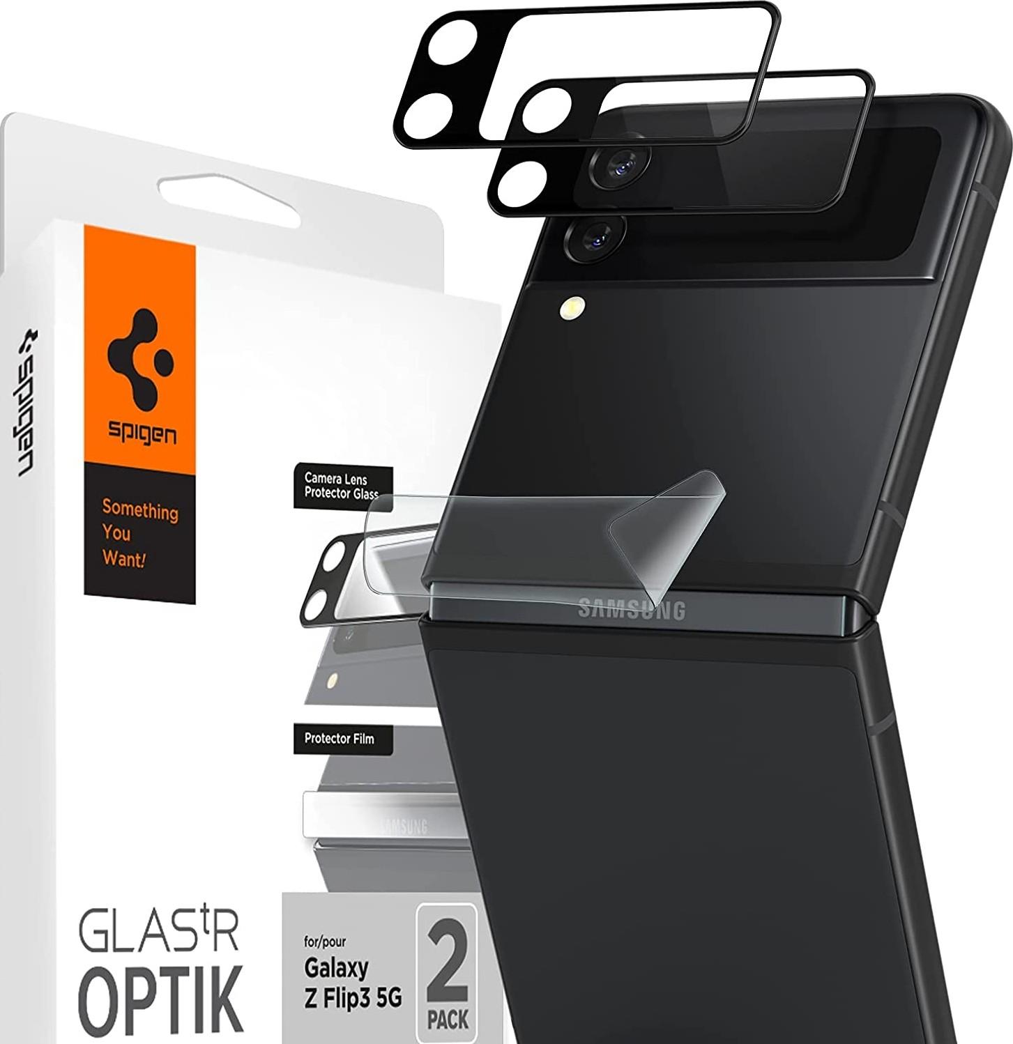 Spigen Galaxy Z Flip 3 Optik Lens Protector + Hinge Film | AGL03155