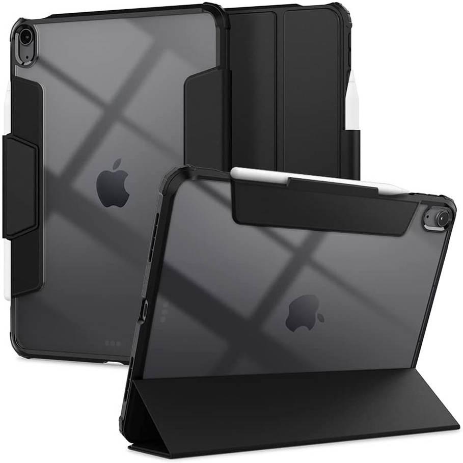 Spigen iPad Air 10.9" Ultra Hybrid Pro Case, Adjustable Hands Free Viewing, Dual Layered, Air Cushion Technology, Easy To Install and Remove, Supports Apple Pencil Functions, Black | ACS02697